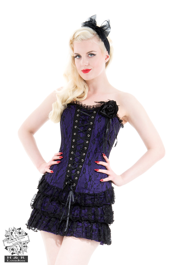 Purple  Moulin Rouge Corset Dress